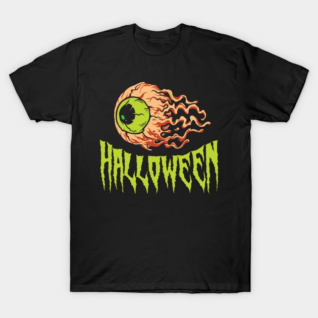 Monster Eyeball Halloween Costume T-Shirt by Caskara